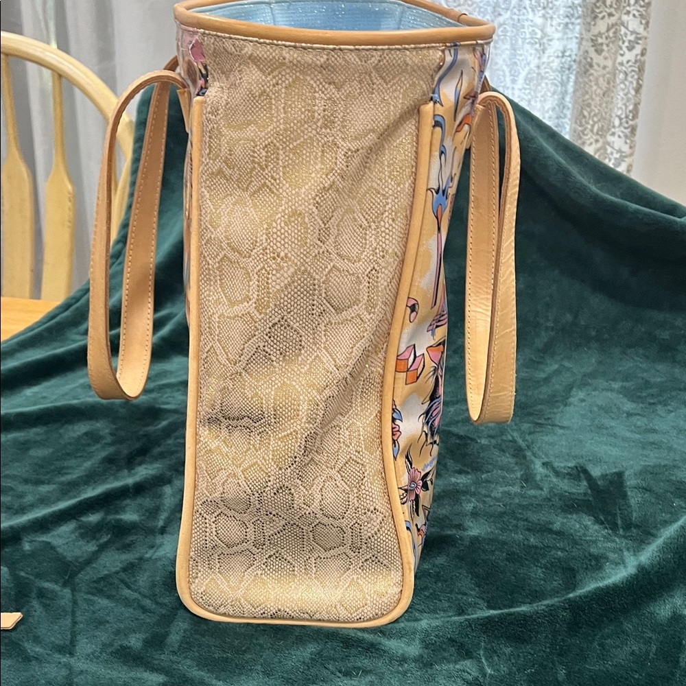 Consuela Multicolor Surreal Butterfly Tote with Matching Wallet - Picture 7 of 11
